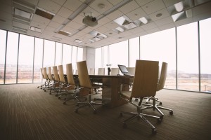 public speaking.empty office